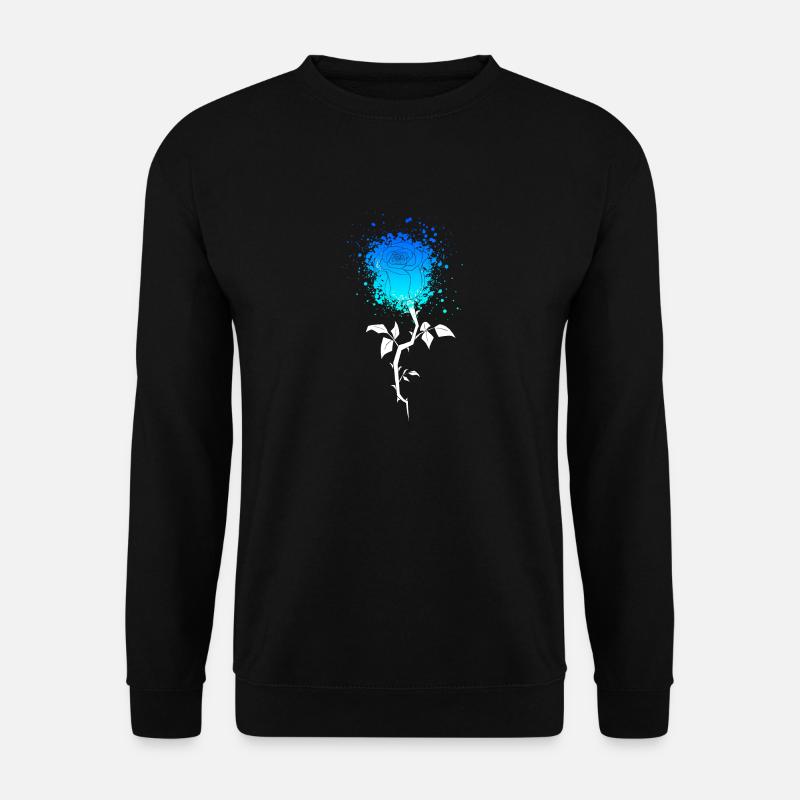 Blue Rose - Unisex Sweatshirt - black