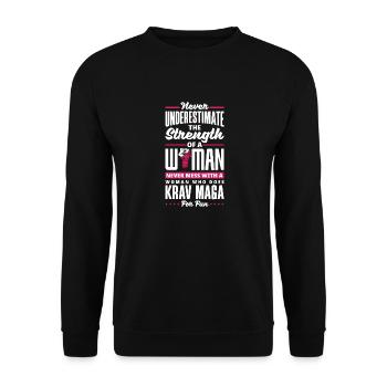 Self Defense Martial Arts Krav Maga Female - Unisex Pullover - Schwarz - Vorne - Alina (178cm) & Michal (187cm)