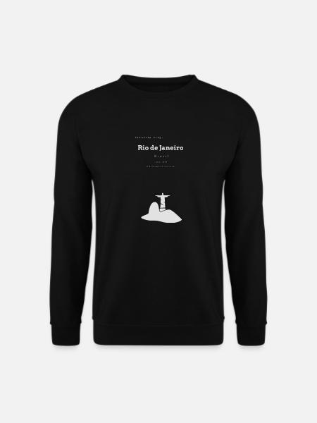 Rio de Janeiro Lieblingsstadt Koordinaten - Unisex Pullover - Schwarz