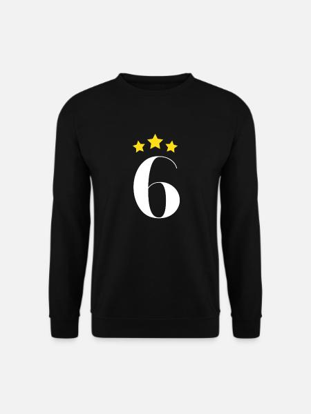 6th anniversary starred - Unisex Sweatshirt - black