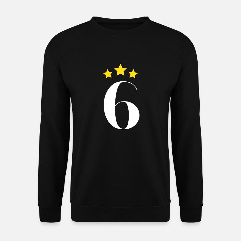6th anniversary starred - Unisex Sweatshirt - black