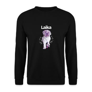 Shepherd of the perynea-Laika - Unisex Sweatshirt - black - Front - Alina (178cm) & Michal (187cm)