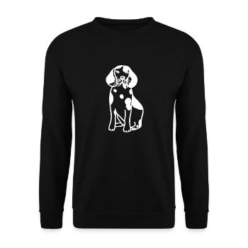 Hund Chien - Sweat-shirt Unisexe - noir - Devant - Alina (178cm) & Michal (187cm)