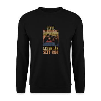 29 Jahre Geburtstag Jahrgang 1994 - Unisex Pullover - Schwarz - Vorne - Alina (178cm) & Michal (187cm)
