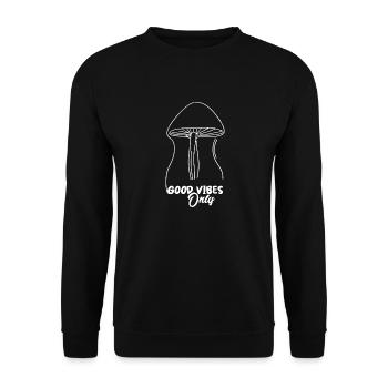 PILZ. NUR GUTE STIMMUNG - Unisex Pullover - Schwarz - Vorne - Alina (178cm) & Michal (187cm)