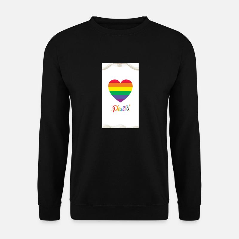 Pride Heart Design Print - Unisex Sweatshirt - black