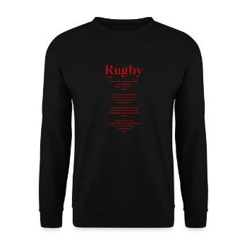 Rugby Definition - Unisex Sweatshirt - black - Front - Alina (178cm) & Michal (187cm)