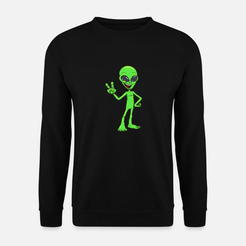 Freundlicher Außerirdischer - Unisex Pullover - Schwarz