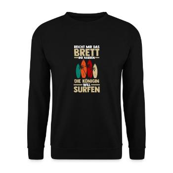 Schullehrer Lehrer - Unisex Pullover - Schwarz - Vorne - Alina (178cm) & Michal (187cm)