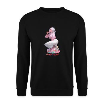 Sweet Dreams - Unisex Sweatshirt - black - Front - Alina (178cm) & Michal (187cm)