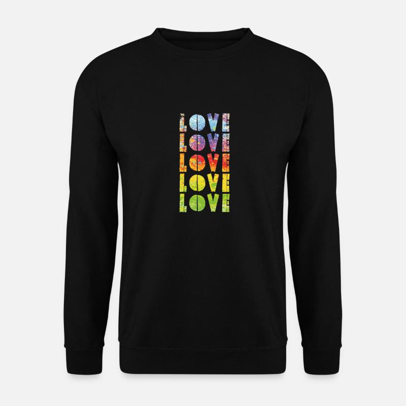 LOVE - Unisex Pullover - Schwarz