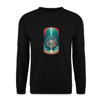 Sphere - Unisex Sweatshirt - black - Front - Alina (178cm) & Michal (187cm)