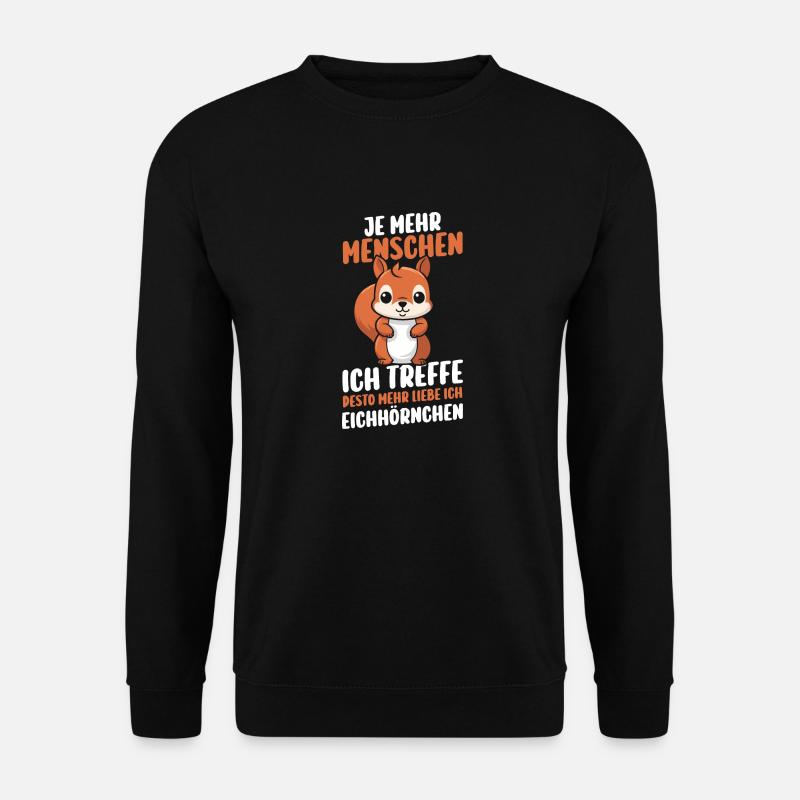 Eichhörnchen - Unisex Pullover - Schwarz