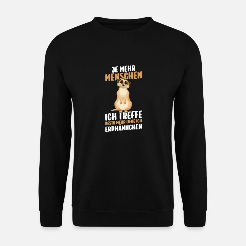 Erdmännchen - Unisex Pullover - Schwarz