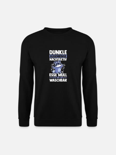Waschbär - Unisex Pullover - Schwarz