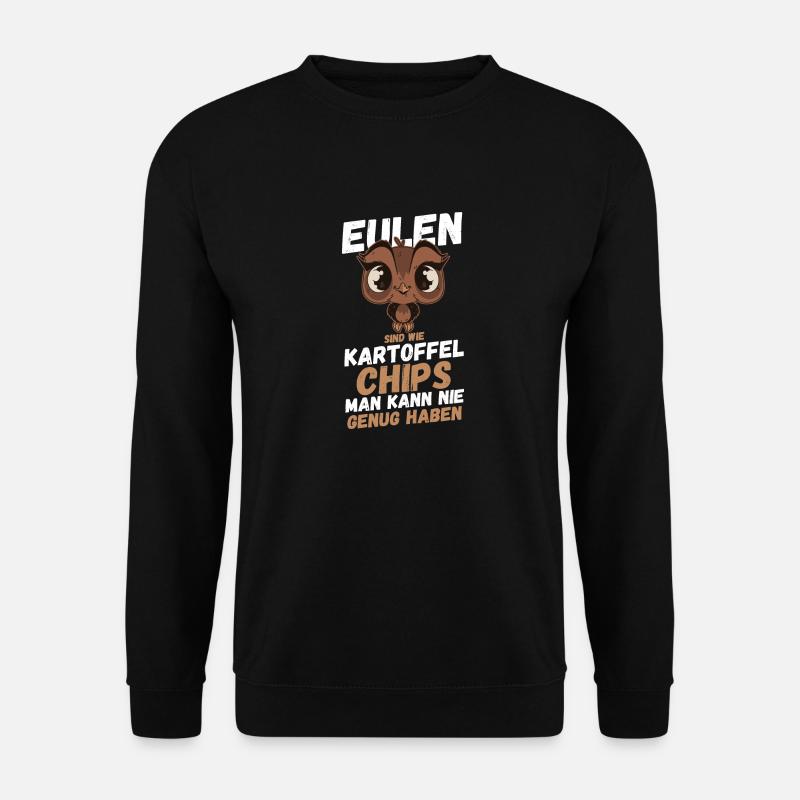 Eulen - Unisex Pullover - Schwarz