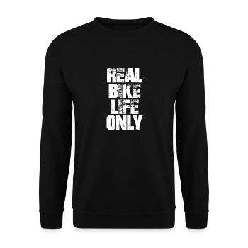 Real Bike Life Only Trash - Sweat-shirt Unisexe - noir - Devant - Alina (178cm) & Michal (187cm)