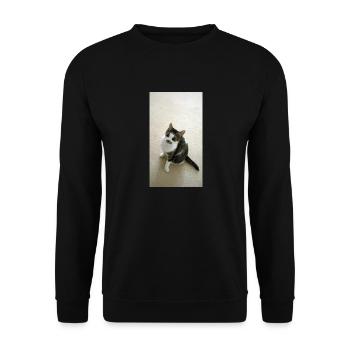 Pretty Kitty - Unisex Sweatshirt - black - Front - Alina (178cm) & Michal (187cm)