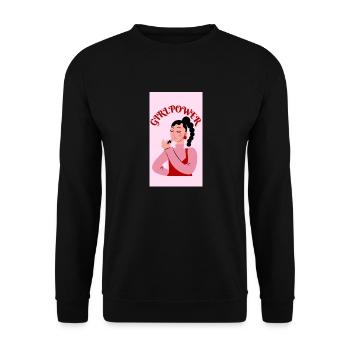 Le pouvoir des filles - Sweat-shirt Unisexe - noir - Devant - Alina (178cm) & Michal (187cm)