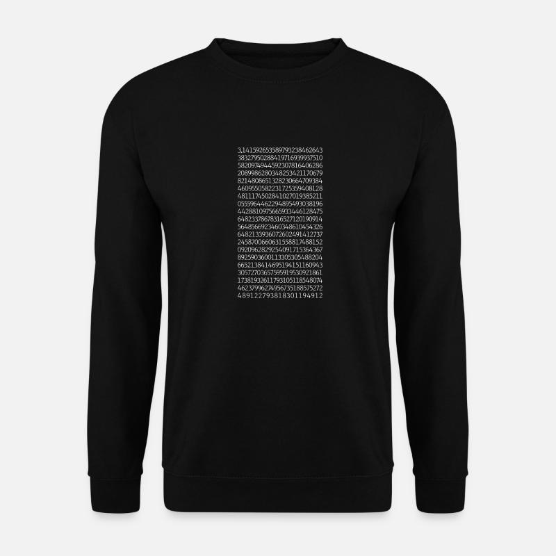 Circle number pi - Unisex Sweatshirt - black