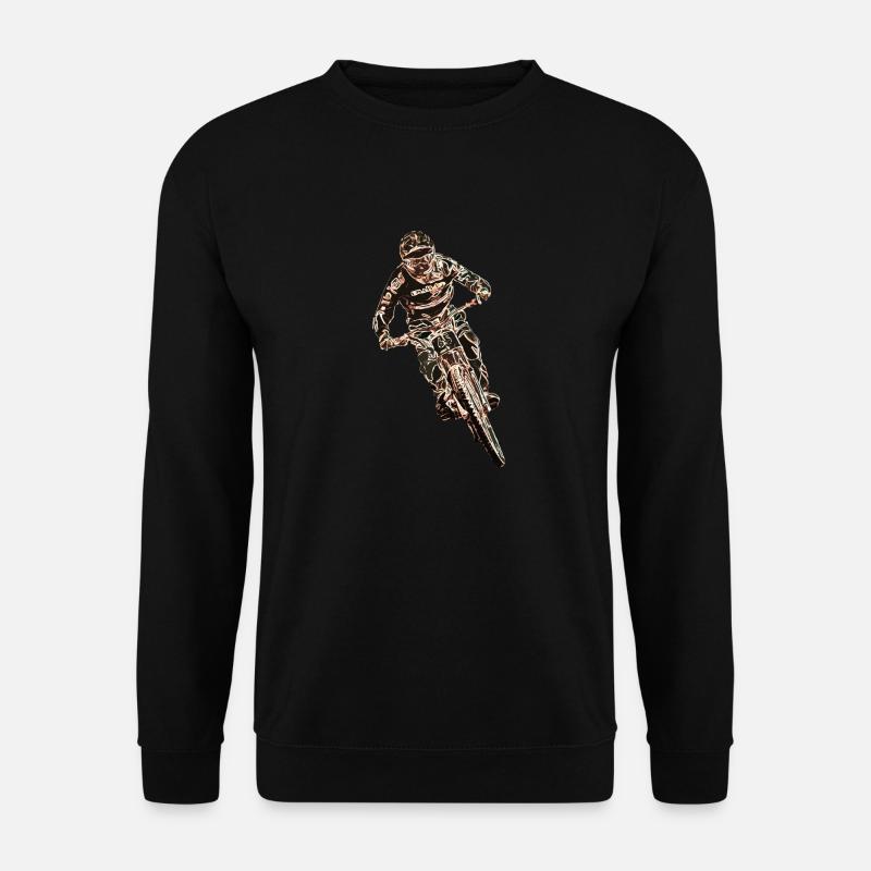 Downhill-Mountainbiken - Unisex Pullover - Schwarz