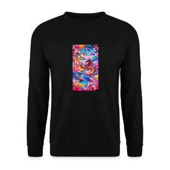 beautiful place - Sweat-shirt Unisexe - noir - Devant - Alina (178cm) & Michal (187cm)