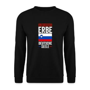 Slovènes Slovénie - Sweat-shirt Unisexe - noir - Devant - Alina (178cm) & Michal (187cm)