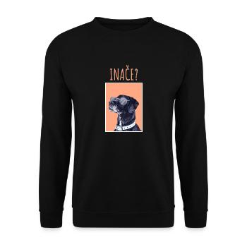 INAČE MAJICA - Unisex Pullover - Schwarz - Vorne - Alina (178cm) & Michal (187cm)