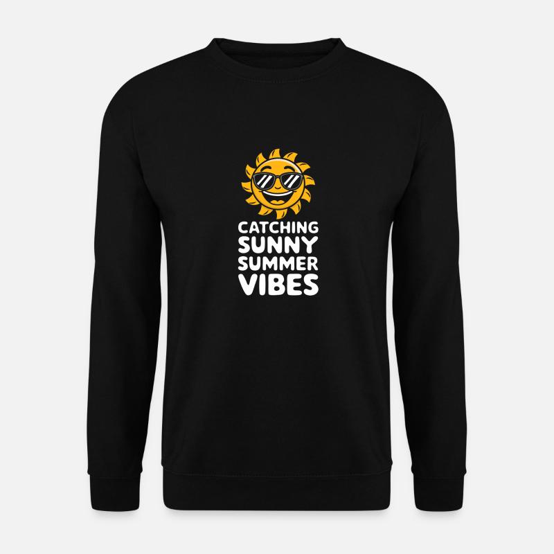 Sunny Summer Moments Vibes Sommer Sonne - Unisex Pullover - Schwarz