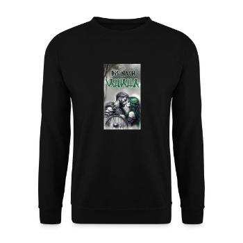 bis nach Walhalla - Unisex Pullover - Schwarz - Vorne - Alina (178cm) & Michal (187cm)