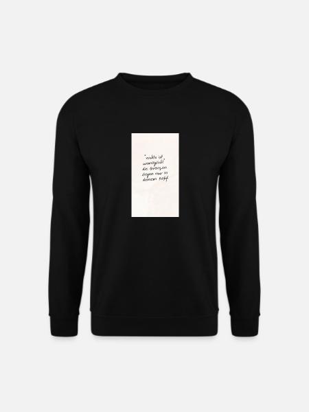 Motivationsspruch: nichts ist unmöglich - Unisex Pullover - Schwarz
