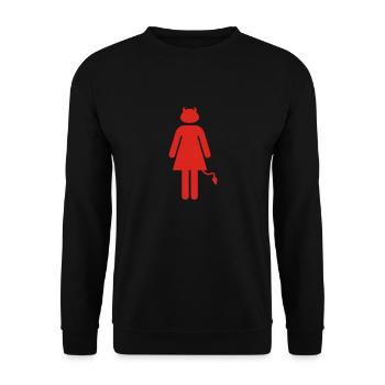 Démon - Sweat-shirt Unisexe - noir - Devant - Alina (178cm) & Michal (187cm)