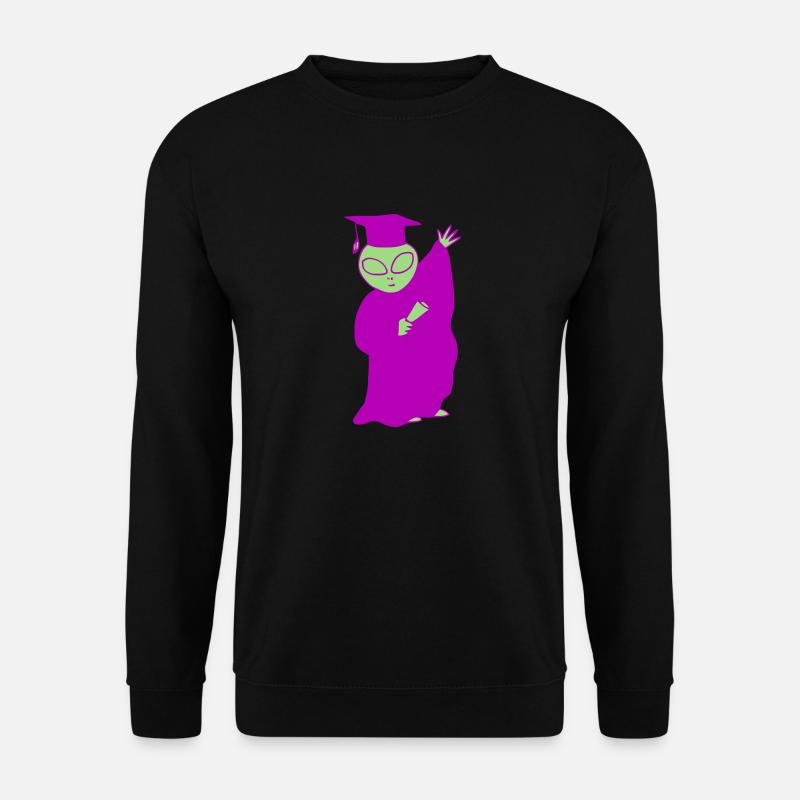 Graduation Alien - Unisex Pullover - Schwarz