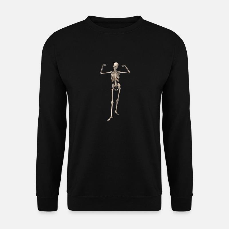 skeleton bone man - Unisex Sweatshirt - black