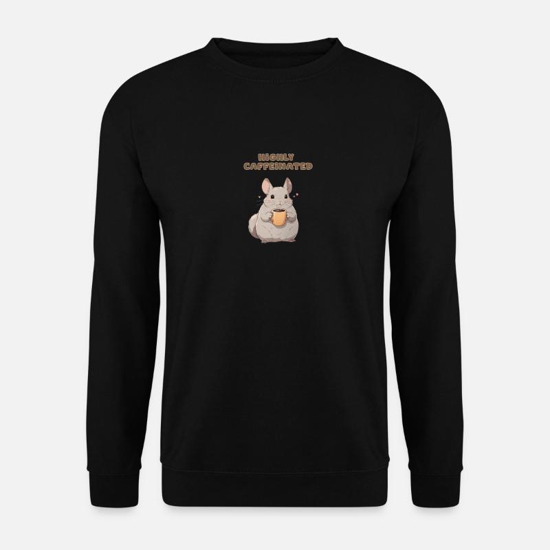 Stark koffeinhaltiges Chinchilla - Unisex Pullover - Schwarz