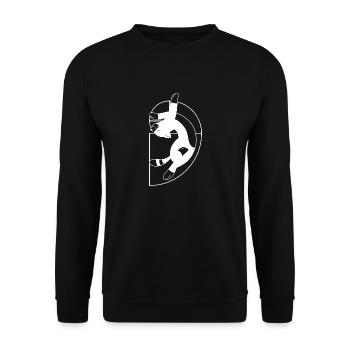 Spiral Cat Gift Fibonacci Follow Math - Unisex Sweatshirt - black - Front - Alina (178cm) & Michal (187cm)