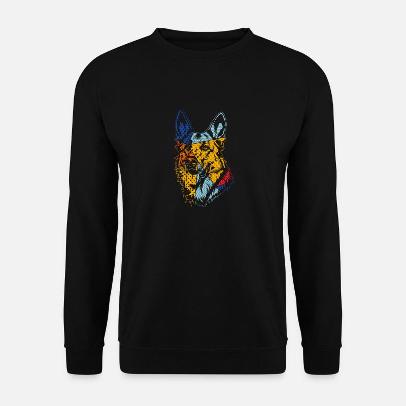 Hund Deutscher Schäferhund - Unisex Pullover - Schwarz