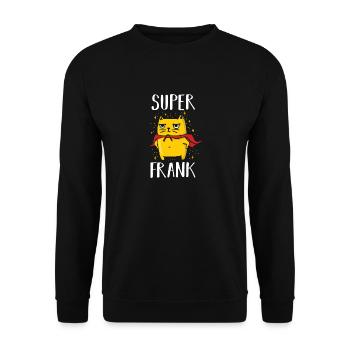 Frank - Unisex Sweatshirt - black - Front - Alina (178cm) & Michal (187cm)
