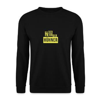 The Lord of chickens - Unisex Sweatshirt - black - Front - Alina (178cm) & Michal (187cm)