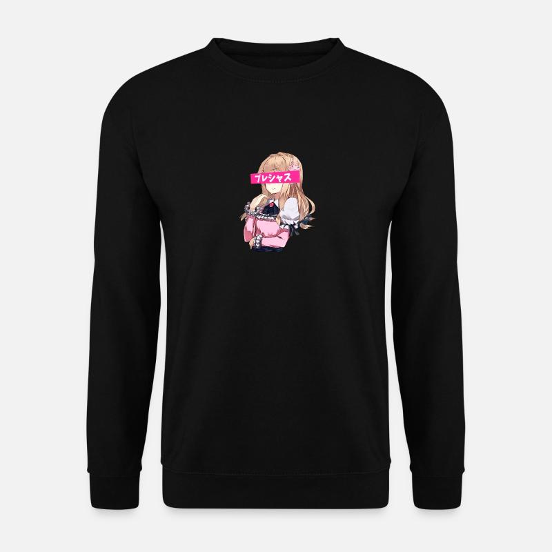 Waifu japanese anime - aesthetic - Unisex Pullover - Schwarz