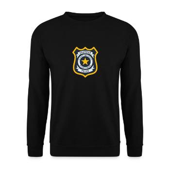 Grammar Police Funny Sarcastic Quotes - Unisex Pullover - Schwarz - Vorne - Alina (178cm) & Michal (187cm)