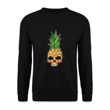 Pineapple - Unisex Sweatshirt - black - Front - Alina (178cm) & Michal (187cm)