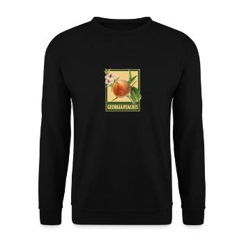 Georgia Peaches / Design d’été - Sweat-shirt Unisexe - noir - Devant - Alina (178cm) & Michal (187cm)