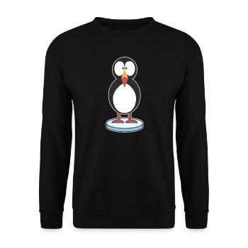Puffin Papageitaucher Papageientaucher - Unisex Pullover - Schwarz - Vorne - Alina (178cm) & Michal (187cm)