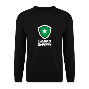 Tonte de pelouse Tondeuse à gazon Jardinier - Sweat-shirt Unisexe - noir - Devant - Alina (178cm) & Michal (187cm)