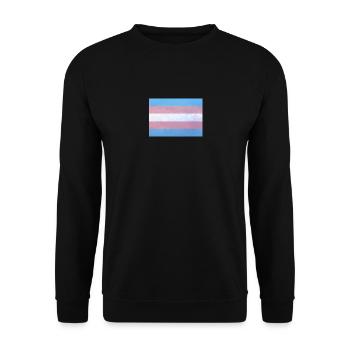 Drapeau de la fierté trans - Sweat-shirt Unisexe - noir - Devant - Alina (178cm) & Michal (187cm)