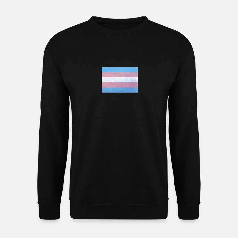Trans Pride Flag - Unisex Sweatshirt - black