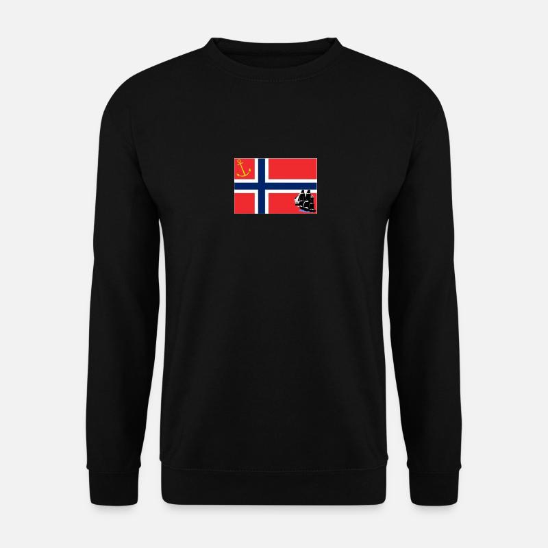 Drapeau marin Norvège - Sweat-shirt Unisexe - noir