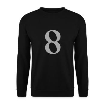8 - Unisex Sweatshirt - black - Front - Alina (178cm) & Michal (187cm)