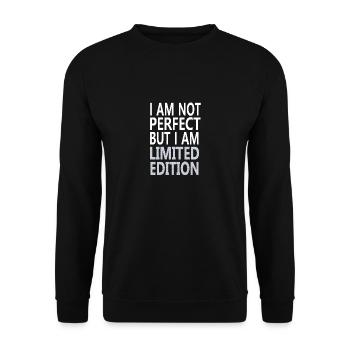 Je suis unique - Sweat-shirt Unisexe - noir - Devant - Alina (178cm) & Michal (187cm)